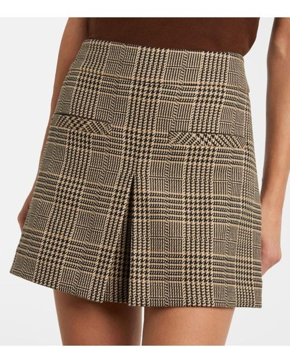 NWT Veronica Beard Pavaline Check Mini Skirt Size 10 Houndstooth Preppy Fall